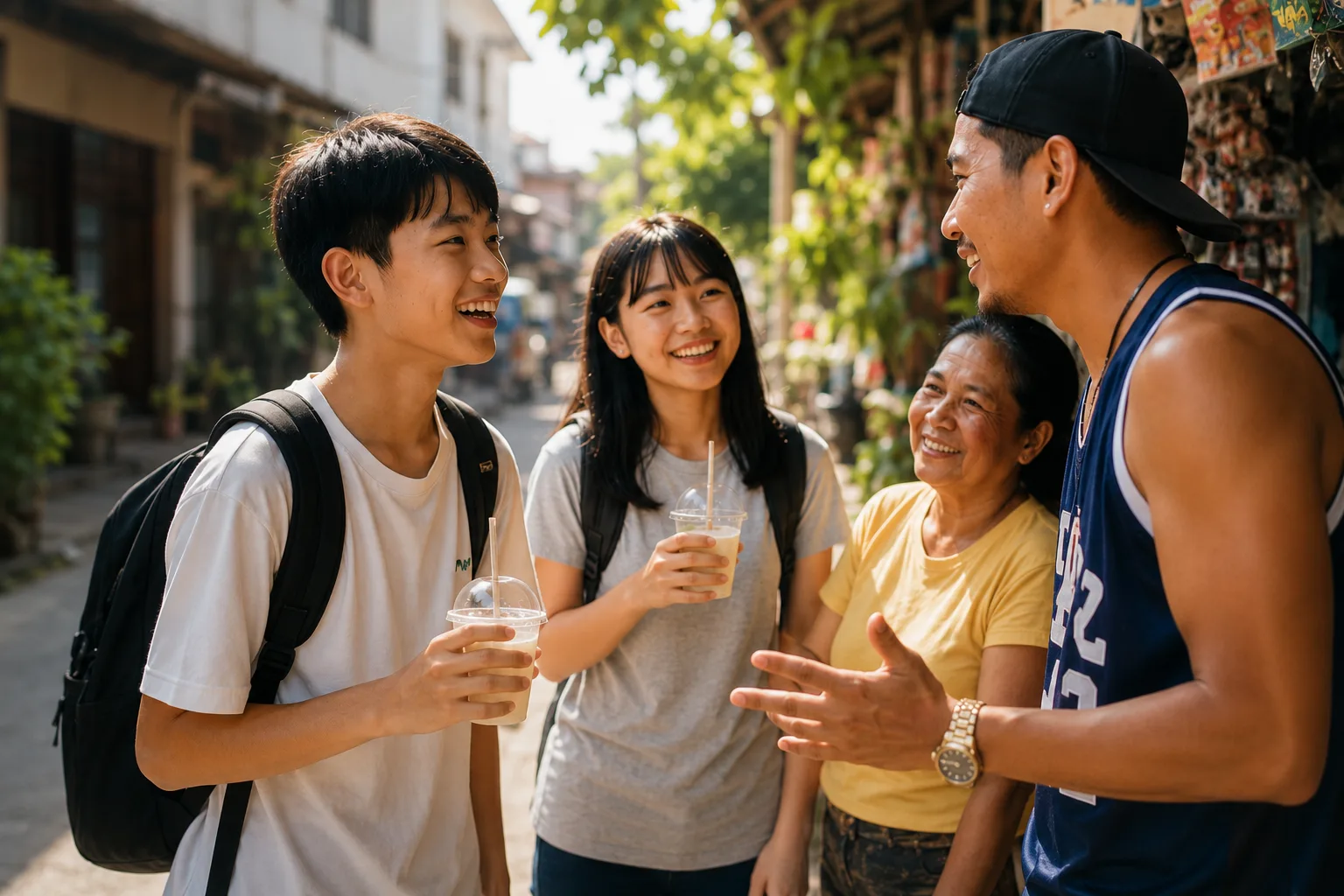 宿霧街頭英語互動